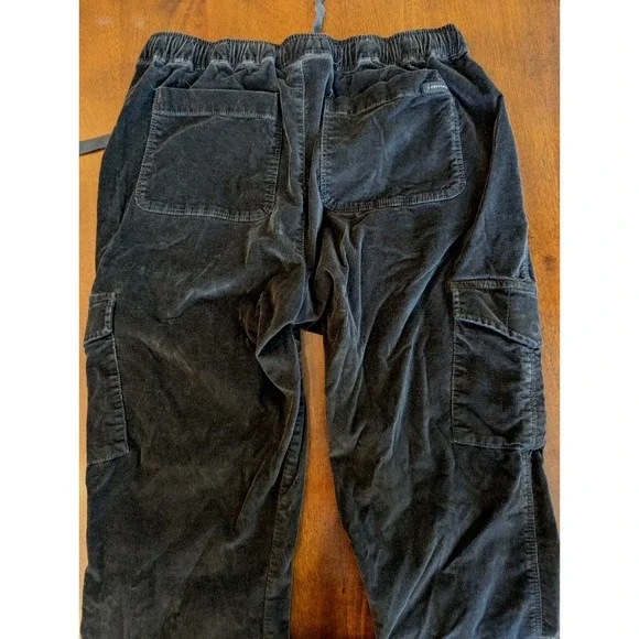 Sanctuary Mia Trooper Black Corduroy Cargo Jogger Pants Size Medium Grunge Boho - Picture 5 of 11